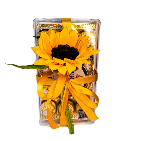 girassol com ferrero rocher
