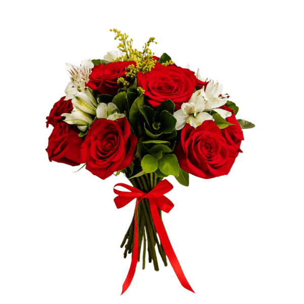 buque de rosas vermelhas para presentear