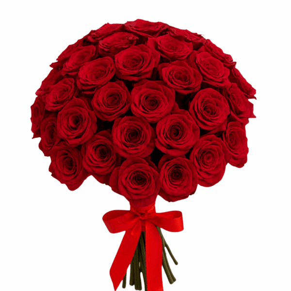 buque de rosas vermelhas com 42 rosas para presentear