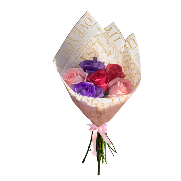 buque-de-rosas-coloridas buque de rosas coloridas