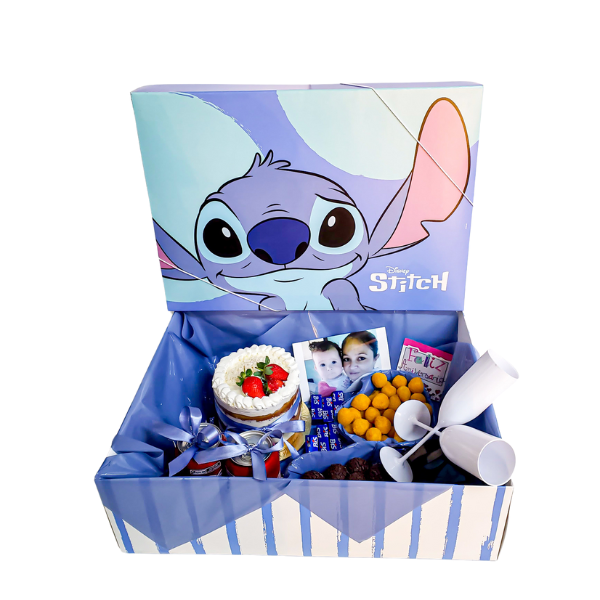 festa na caixa aniversário stitch