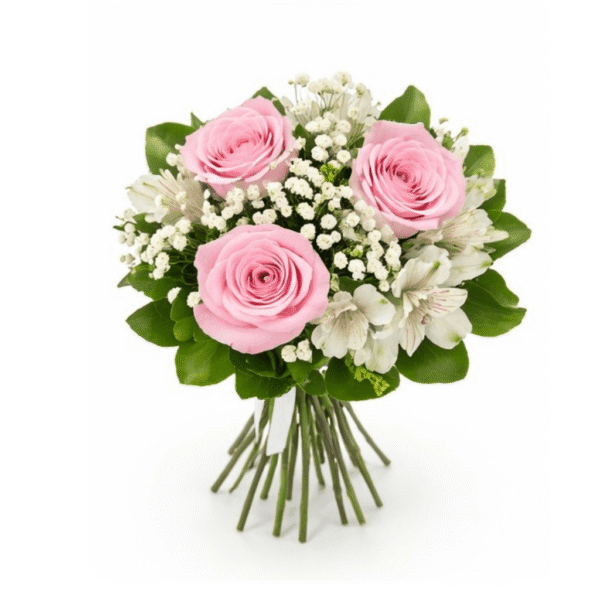 buque de rosas na cor rosa lindas para presentear de forma romantica ou em aniversários