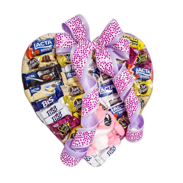 Coração de chocolate angel