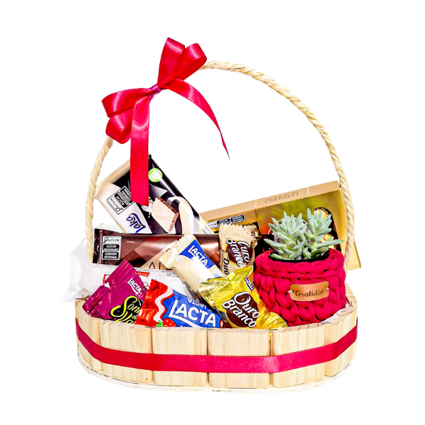 cesta-de-chocolate-com-cachepot cesta de chocolate com cachepot