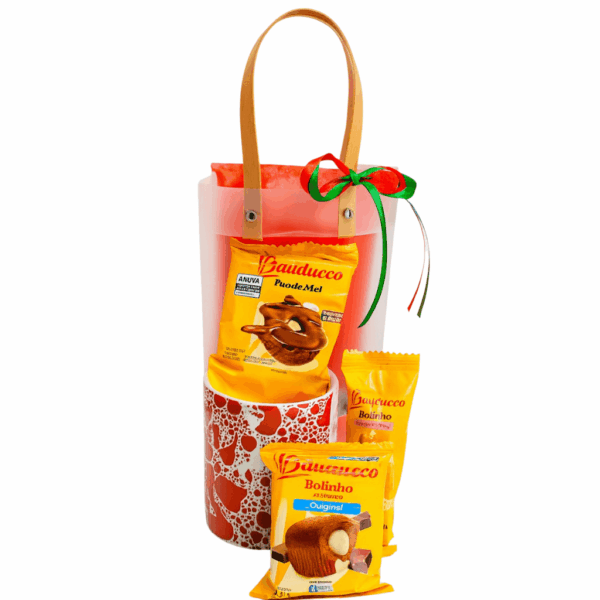 kit de natal para presentear com itens bauducco