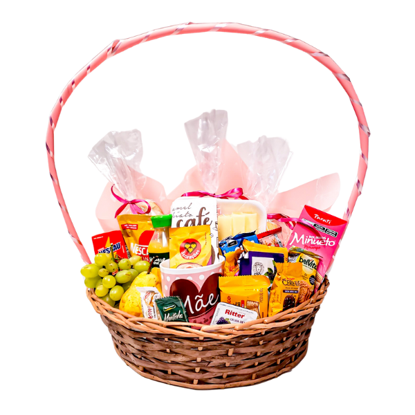 cesta de cafe da manha dia das maes