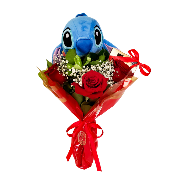 arranjo de flores stitch