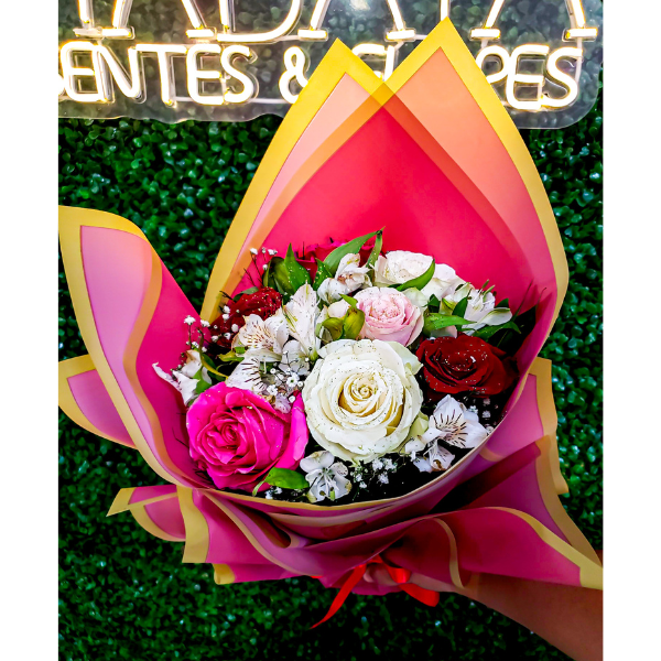 arranjo de rosas