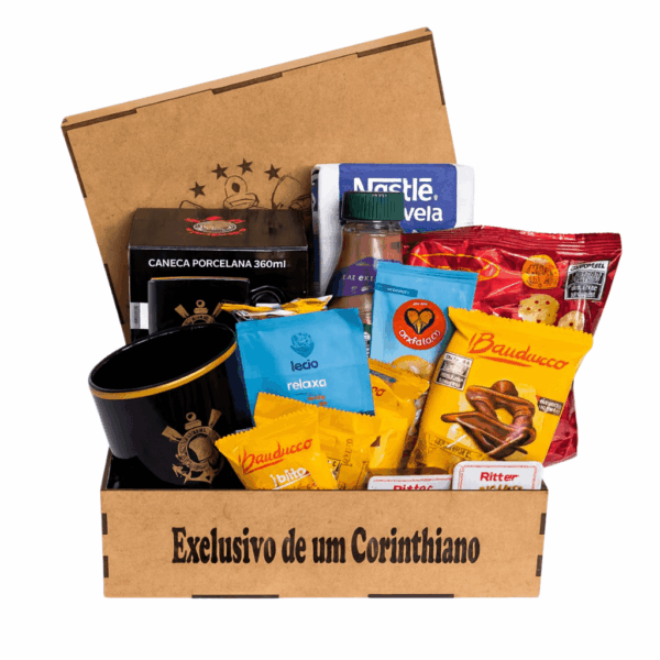 Cesta de café completa do corinthians