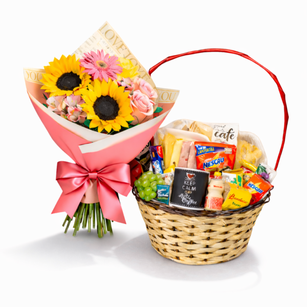 buque de rosas com café thabata