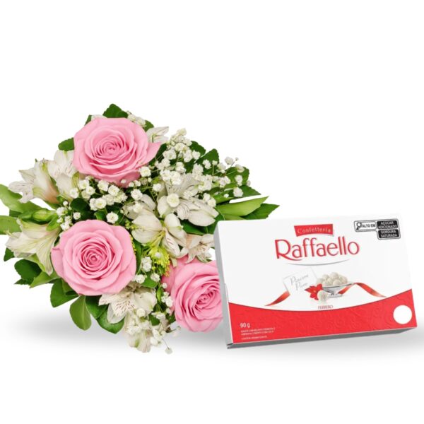 buque de rosas com bombom thabata